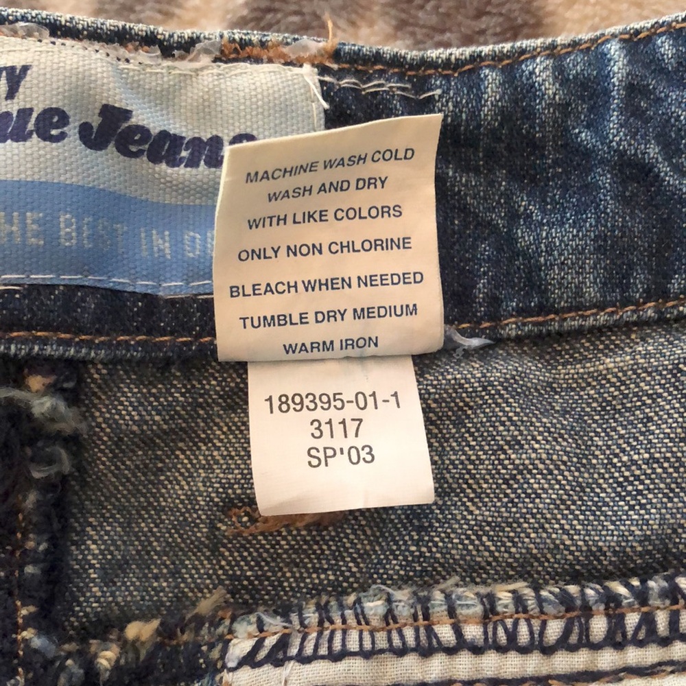 2003 Y2K  Old Navy Blue Denim Jean Skirt Size 4 Women’s - Picture 7 of 11